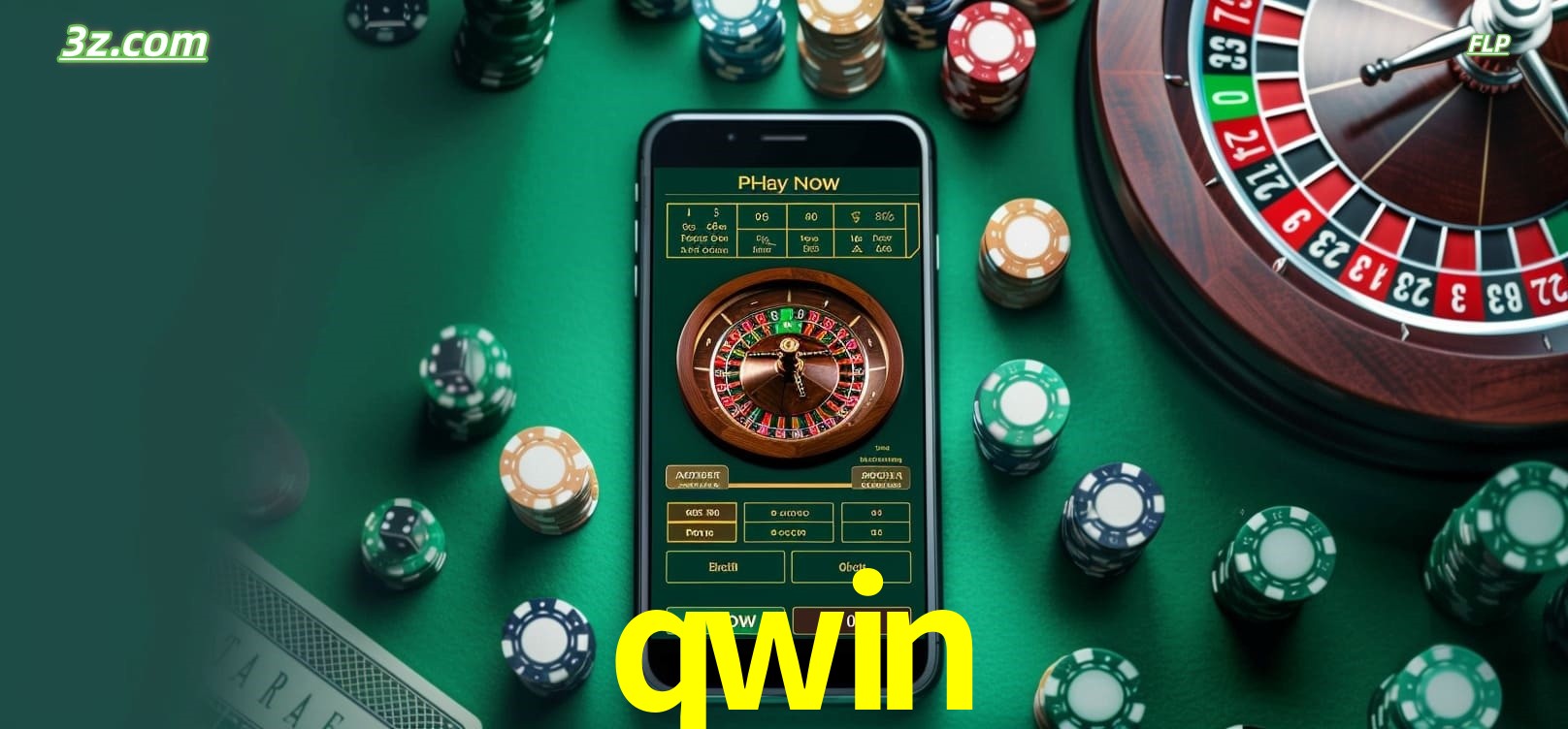 Roleta online no cassino qwin disponível em celular e computador